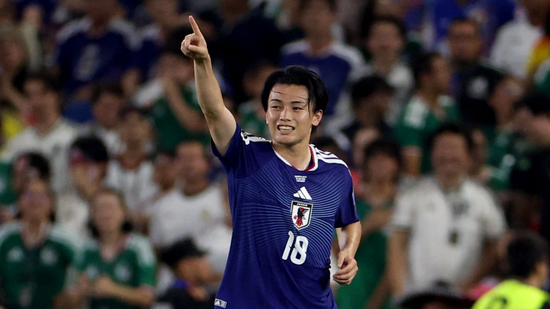 サッカー日本代表　上田綺世 2ゴールで日本代表大勝へ導いた上田綺世「ホッとしています。悔しい